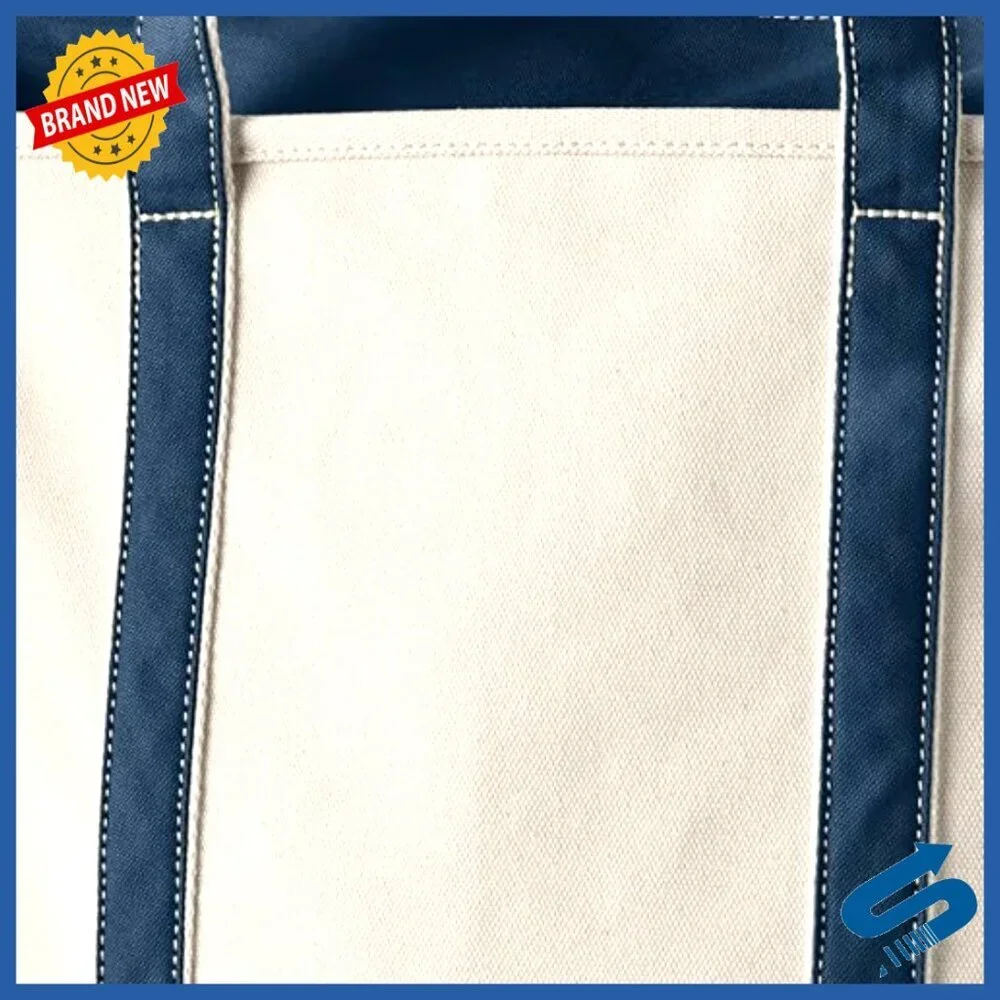 Zip Top Canvas Tote Bag Durable Classic Spacious Shoulder Bag Organizer